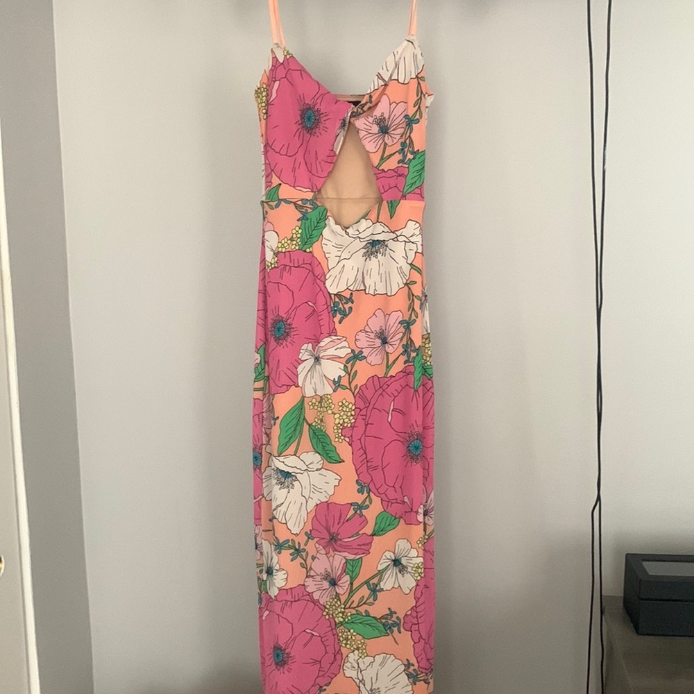 AFRM Simona Mesh Midi Dress